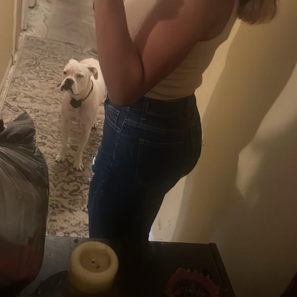 Dark wash bell bottom jeans! - Picture 3 of 3